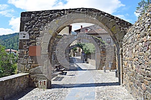 Cangas de OnÃÂ­s in Asturias Spain photo