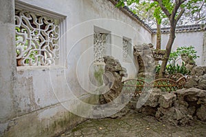 Perforated garden windows, Suzhou gardens, China