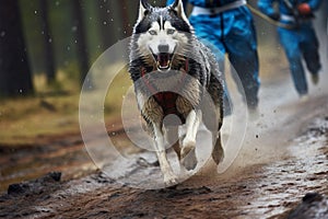 Canicross race unfolds, dogs lead the charge in thrilling mushing