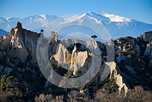 The Canigou in Pyrenees during winter