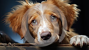 Canine Charisma Captured: A Heartwarming Portrait of Man\'s Best Friend. Generative AI