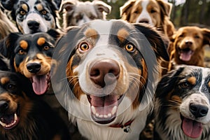 Canine selfie squad Dogs strike a pose with playful charisma