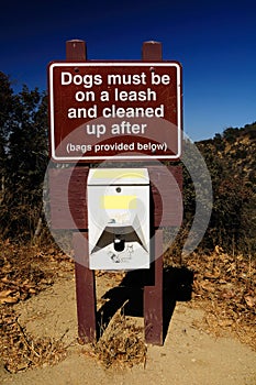 Canine signboard.