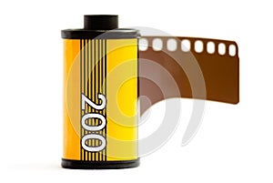 Canister of 35mm film photo