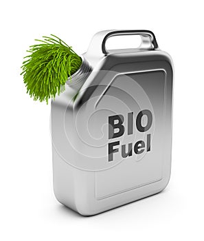 Canister with BIO fuel 3D. Alternative energy