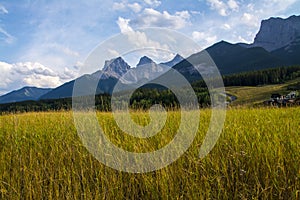 Canmore Three Sisters Mountains photo