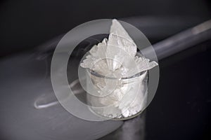 Cannabidiol crystal aka CBD, medical marijuana background photo
