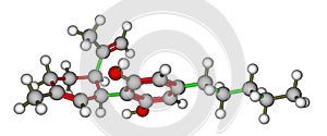 Cannabidiol molecular model