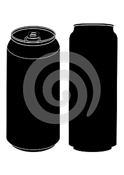 Canned beer silhouette.