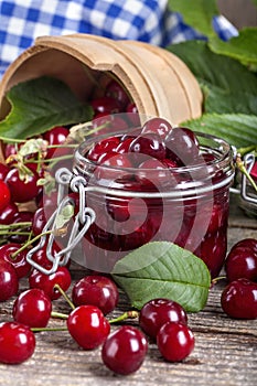 Canned cherries