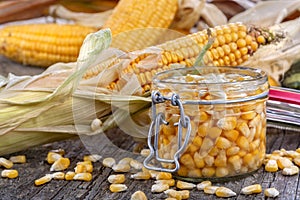 Canned corn