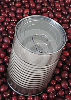 Canned food.