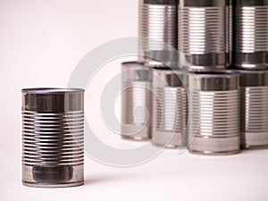 Canned Food Single and Stacked