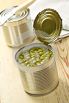 Canned green peas