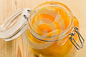 Canned peach