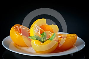 Canned peaches