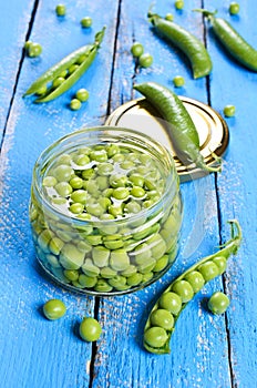 Canned peas