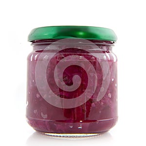 Canned red cabbage