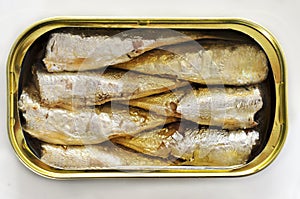 Canned sardines