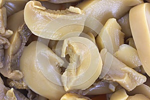 Canned Sliced Mushrooms Close View