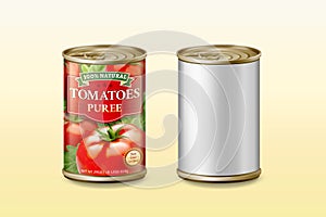 Canned tomato puree