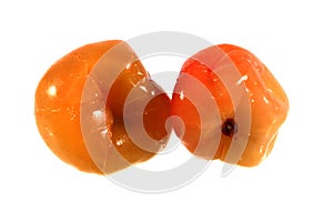 canned tomatoes isolated on white background