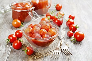 Canned tomatoes in tomato juice