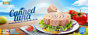 Canned tuna banner ads