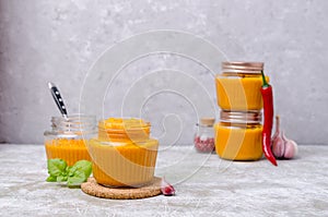 Canned vegetable puree