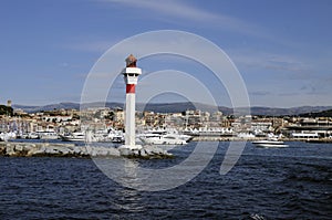 Cannes (France) seen from sea photo