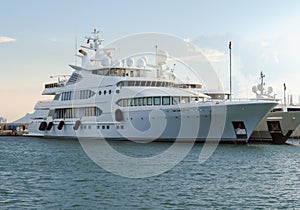 Cannes - Luxury yacht in port