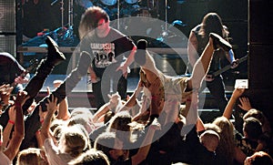 Cannibal Corpse on stage