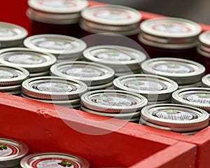 Canning Jars on Display