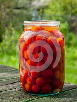 Canning tomatoes or berries