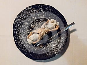 Cannolo siciliano, traditional sicilian dessert