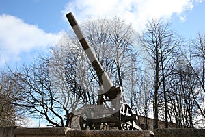 Cannon of 19th century in Daugavpils fortress