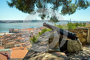 Cannon at Castelo de Sao Jorge, Lisbon
