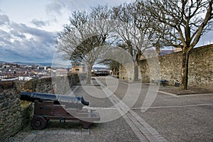 Cannon on Derry City Walls