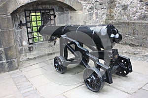 A cannon in the Edinburgh Castle