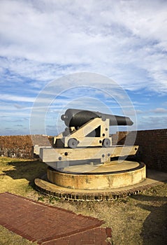 Cannon in Fort Pulaski