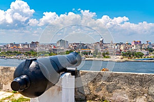 Cannon at Fort of Saint Charles in Havana