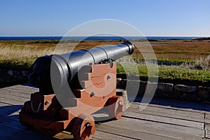 Cannon at Fortress of Louisbourg photo