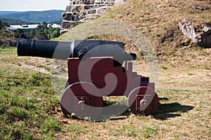 Cannon at Fredriksten Fort