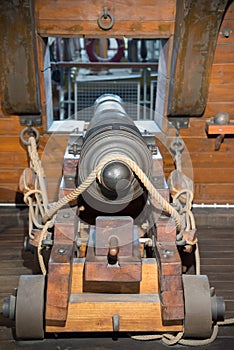 Cannon on the galleon