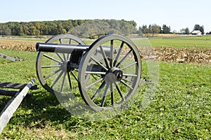 Cannon on Gettysburg battlefield