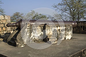 Cannon at Jhansi Fort