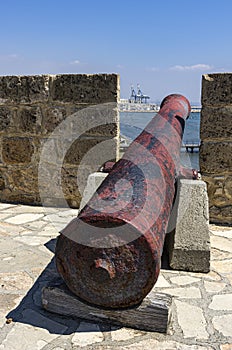 Cannon in Larnaka Medieval Castle