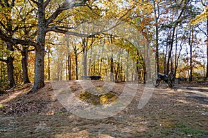 Cannon at Lee\'s Hill and Command Post from the Battle of Fredericksburg - Virginia