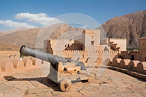 Cannon in Nakhal fort