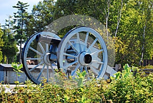 Cannon near the Mackinac Bridge